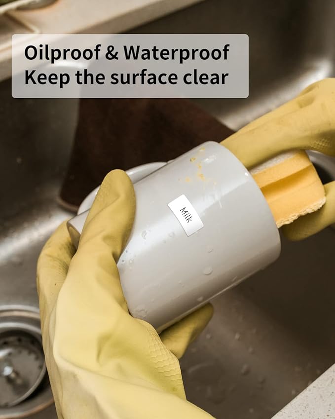 iEager Label Maker Tape, 15mm x 30mm, White Sticker Thermal Paper, Household Storage Labels, Self-Adhesive Label Tape, Set of 3