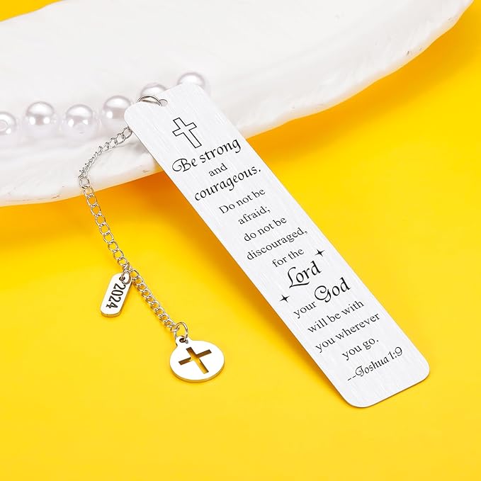 Baptism Gifts for Boys Girls Kids Bible Verse Back to School Supplies Bookmark Birthday Baseball Gifts Inspirational Christian Gifts for Women Men for Teen Boy Christmas Faith Based Gift
