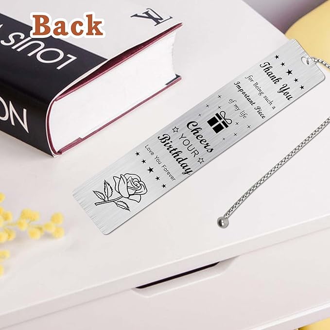 Happy Birthday Aunt Bookmark, Aunt Birthday Gifts, Aunt Birthday Decorations from Niece