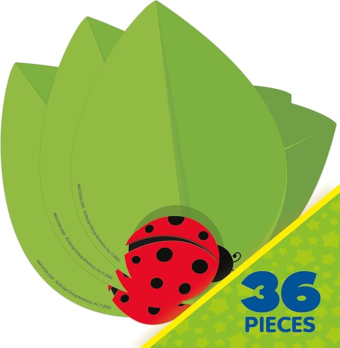 Eureka Ladybug Paper Cut-Out Classroom Decorations for Teachers, 36 Pieces