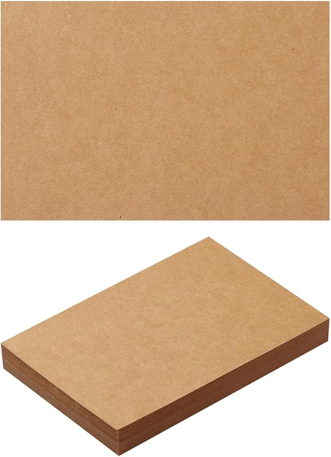 50 Sheets Blank Cardstock Paper 250 GSM Thick Heavy Cards Stock for DIY Art Projects, Card Making, Postcards, Greeting Cards, Birthday Party, Wedding Invitation (Brown, 5x7 inches)
