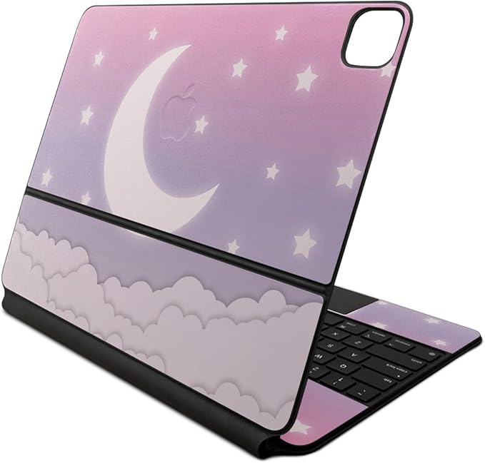 Skin Compatible with Apple Magic Keyboard for iPad Air 13-inch (M2) 2024 - Baby Moon - Premium 3M Vinyl Protective Wrap Decal Cover - Easy to Apply | Crafted in The USA by MightySkins
