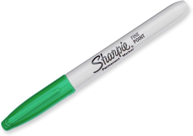 Sharpie Permanent Markers, Fine Tip, Assorted Standard Colours, 8 Pack