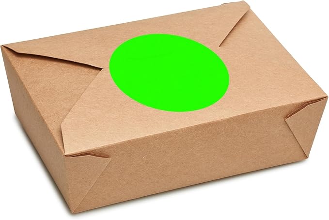 ChromaLabel 3 Inch Round Label Permanent Color Code Dot Stickers, 500 Labels per Roll, Black