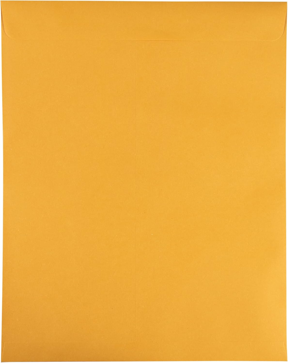 JAM PAPER 11 1/2 x 14 1/2 Open End Catalog Commercial Envelopes with Peel and Seal Closure - Brown Kraft Manila - 100/Pack