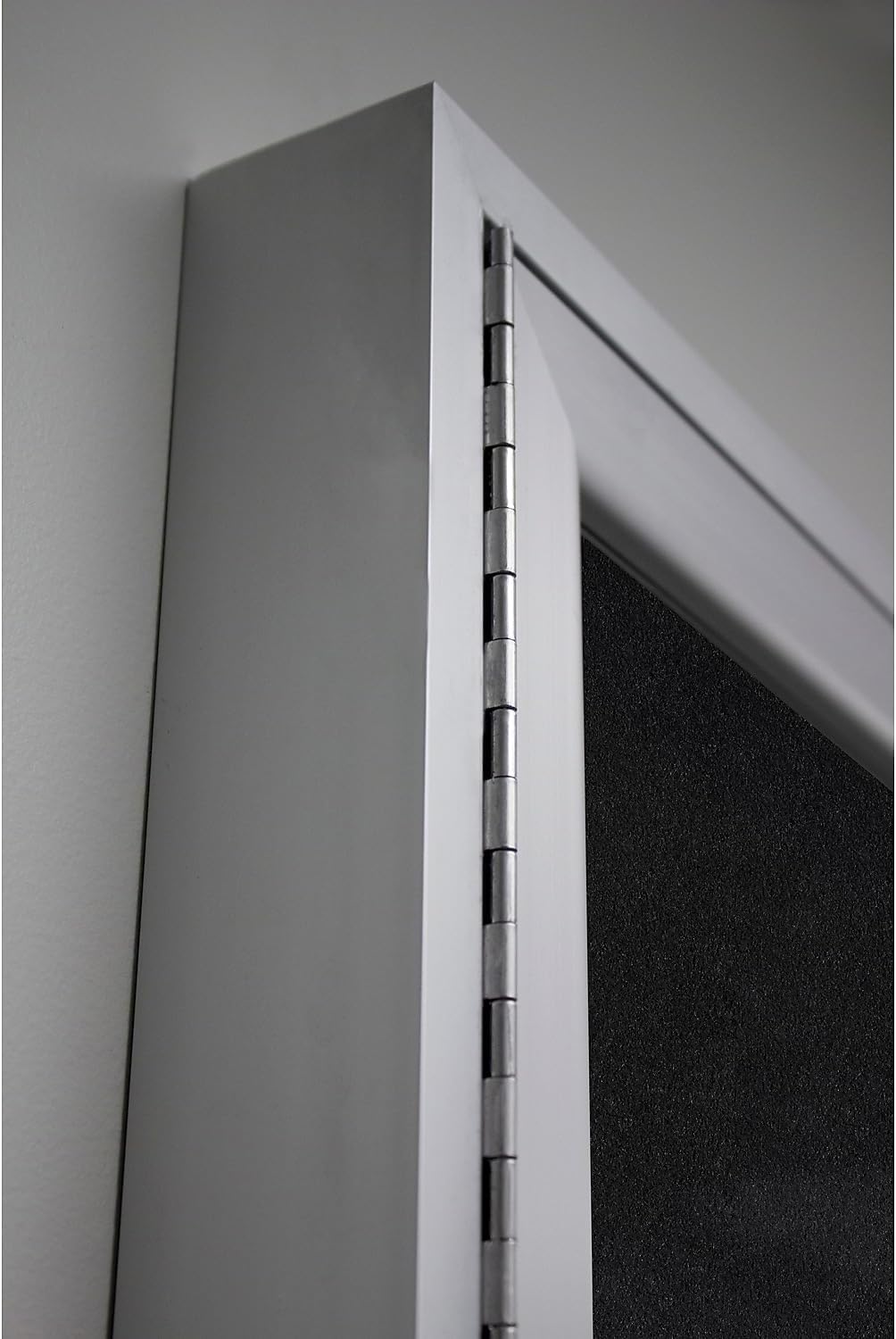 Ghent 48" x 60" 2-Door indoor Enclosed Recycled Rubber Bulletin Board, Shatter Resistant, with Lock, Satin Aluminum Frame,Confetti (PA245TR-CF),Made in the USA