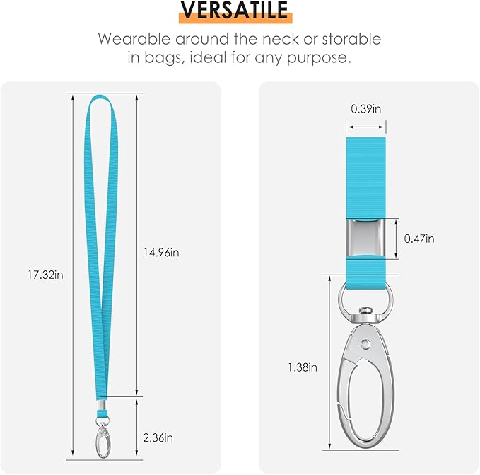 10 Pack Lanyards for ID Badges, Cruise Ship Cards, Keys, Keychain, Long-lasting Neck lanyard Strap with Clasp, Cruise Badge Key Lanyards for Men, Women, Teachers, Kids (MIX)