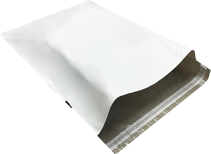 Colored Poly Mailers Pack of 250 (White, 19" x 24") Be Creative with Your Packaging with Colored mailers