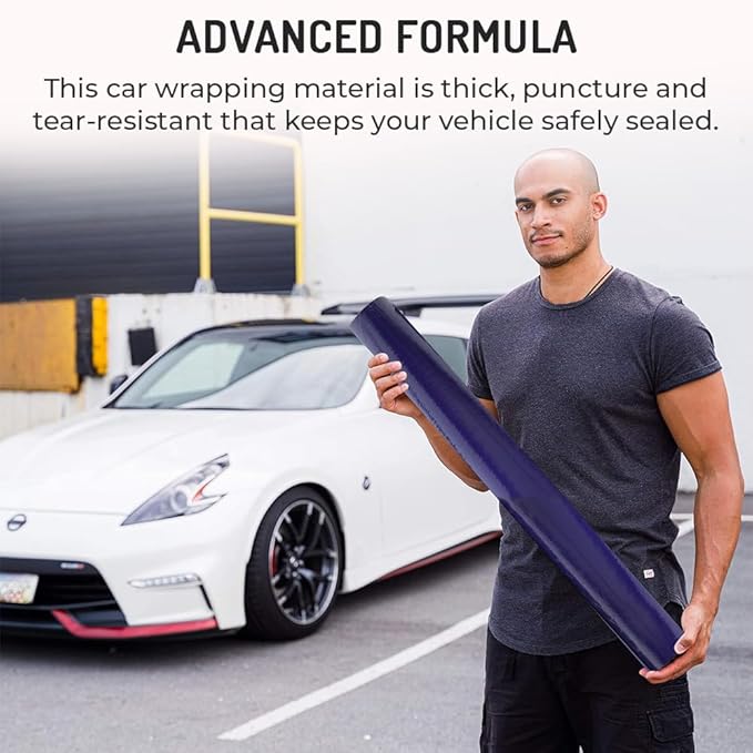 HI-TECH Collision Crash Wrap, 36" X 100' X 3 MIL, Wreck Wrap for Damaged Vehicles, Super Sticky Adhesive, Automotive Crash Protection Film, Clean Removal