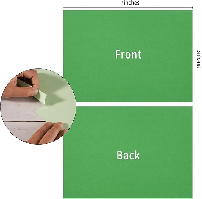 50 Sheets Blank Cardstock Paper 250 GSM Thick Heavy Cards Stock for DIY Art Projects, Card Making, Postcards, Greeting Cards, Birthday Party, Wedding Invitation (Multicolor, 5x7 inches)