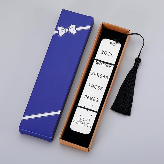 Spicy Bookmarks for Women Book Lovers Bookish Book Marker Gifts with Tassels for Female Friends BFF Her Smutty Book Readers Bookworms Birthday Stocking Stuffers Gifts Reading Present Book Club Gifts