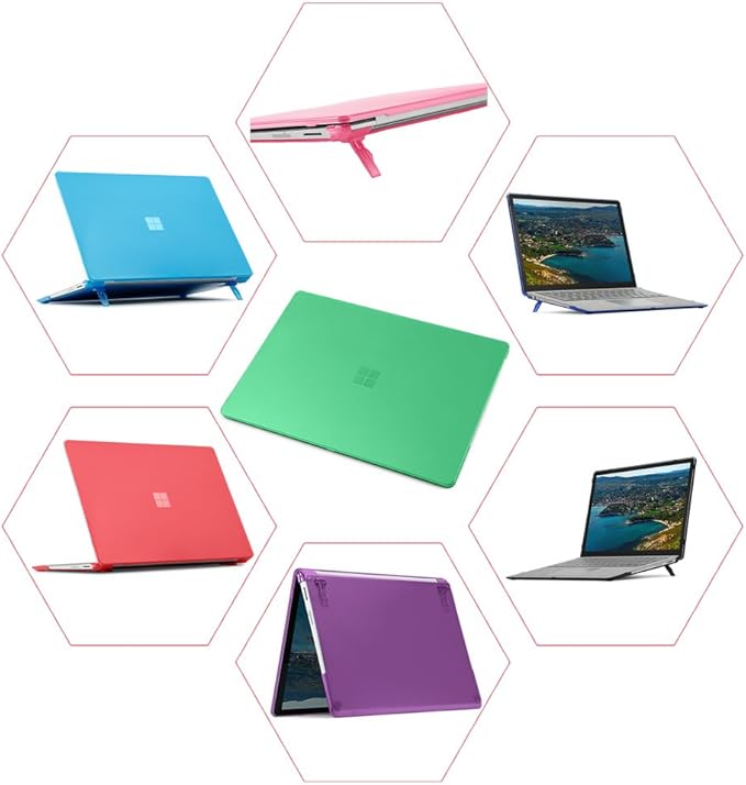 mCover Hard Case Only Compatible for 13.5" Microsoft Surface Laptop (5/4 / 3/2 / 1) with Alcantara Keyboard - Aqua