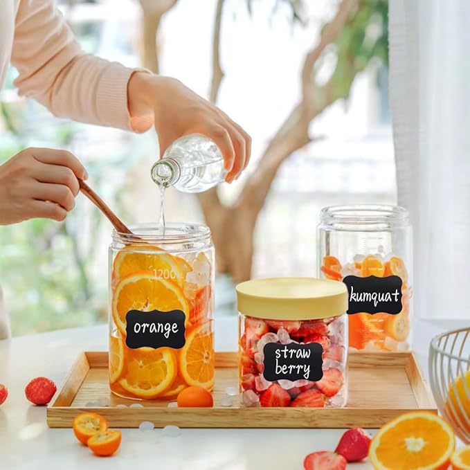 Wavy Shape Chalkboard Labels,Erasable Reusable Blackboard Stickers with 1 Liquid Chalk Pen,200 Pieces,for Jars, Spice, Craft, Home, Kitchen, Parties Decoration, Craft Rooms, Weddings