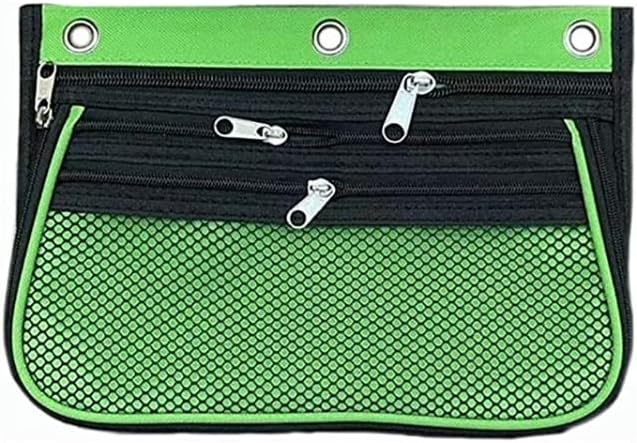 Charles Leonard, Expandable 3 Pocket Pencil Pouch, Expanding to 2.25", 10.25" W x 7.25" H x 2.5" D - Assorted Colors, 3/Pack (76365-3)