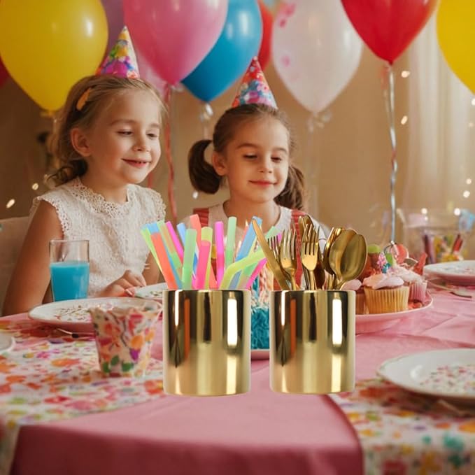 Gold Women Pen cup,Pencil Holders & Pen Holders Desk Accessories