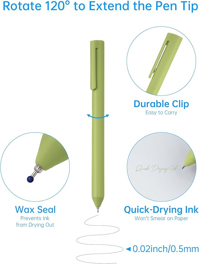 NiArt Bible Note-Taking Kit 6 Dual Tip Highlighters, 6 Gel Pens & 200 Sticky Notes - Versatile, Portable for Bible Study, Journaling, Planning & More with Candy Colors, Precision Tips & Storage Box