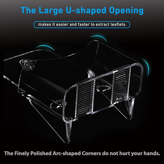 12 Pack Acrylic Brochure Holder 4x9 Inches Slant Back Design, Clear Display Stand, Plastic Table Stand Sign Holder,Pamphlet Holder Flyer Holder, Acrylic Display Stand, Acrylic Table Signs Plastic Paper Holder for Office, Home, Store