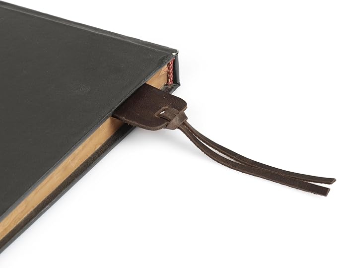 Londo Genuine Leather Handmade Bookmark (Set of 2) (Knotted, Chestnut)