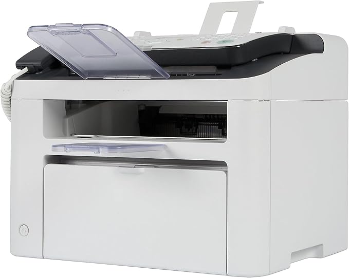 Canon FAXPHONE L100 - Monochrome Laser Fax with Copier, 30 Sheet Auto Document Feeder, 1 Year Limited Warranty, 19 PPM, White