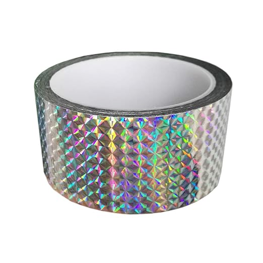 Self-Adhesive Holographic Reflective Tape for Craft Project, DIY Art, Home Decoration, Holiday Packing, etc, 2 Inches by 164 Feet