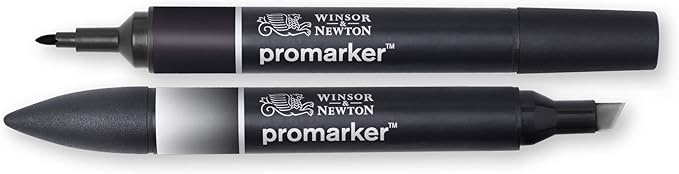 Winsor & Newton ProMarker Set, 2 Count, Black + Blender