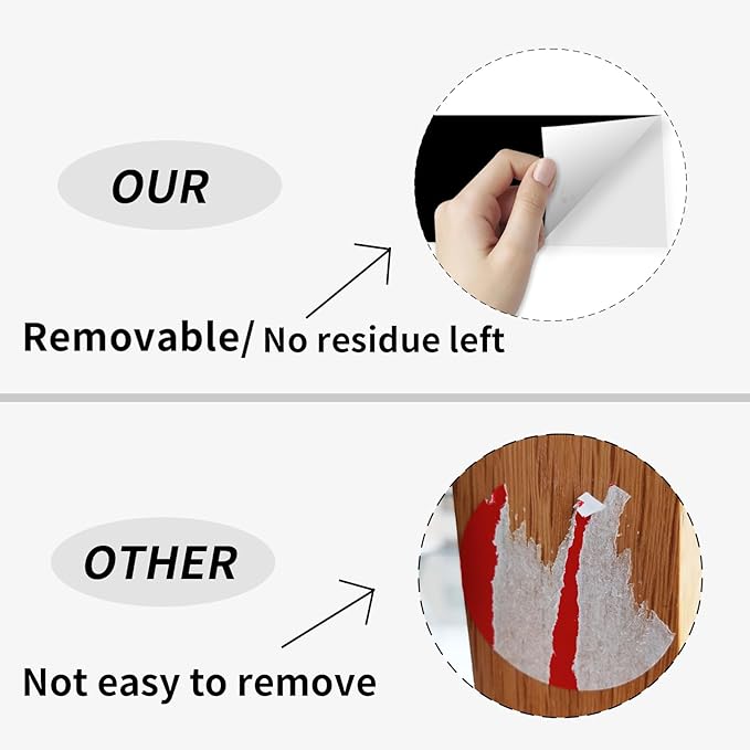 Colored Labels Stickers 3 x 5 Inch, Removable Rectangular Moving Labels, Large Color Coding Labels Moving Stickers- 200 Pack/Black