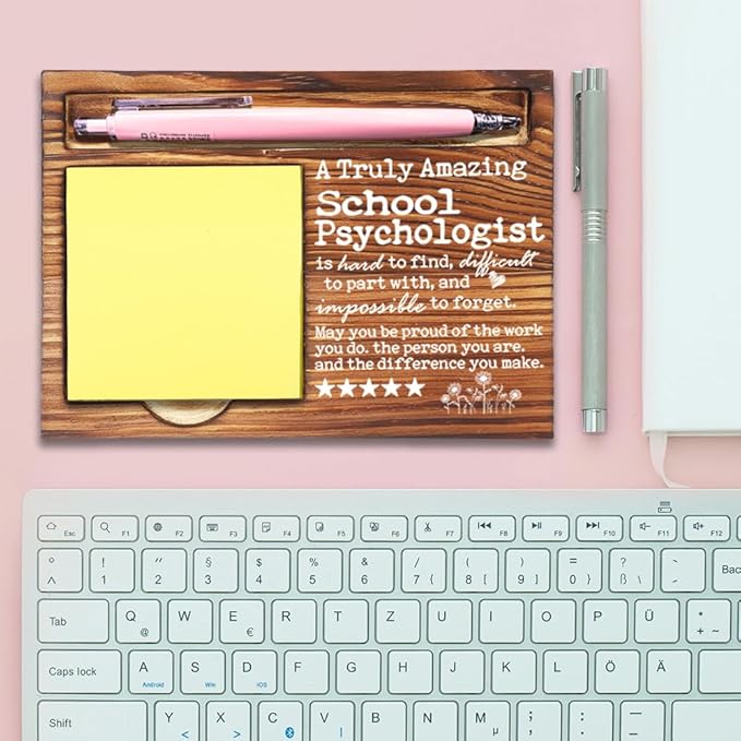 Thank You Appreciation Gifts for School Psychologist, Going Away Gift Retirement Gift for School Psychologist, A Truly Amazing Best School Psychologist Gifts Self-Stick Note Pad Holders-DW48