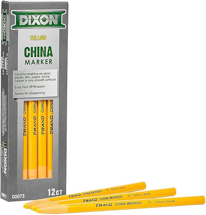 Dixon China Marker, Yellow, Dozen