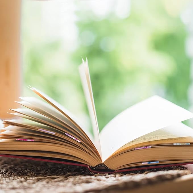 WAVEYU Magnetic Bookmarks for Women Men, Magnet Page Markers Assorted Book Markers for Book Lovers Students Teachers Adults Kids for School Home Office Reading Stationery, 10 Designs, Style E