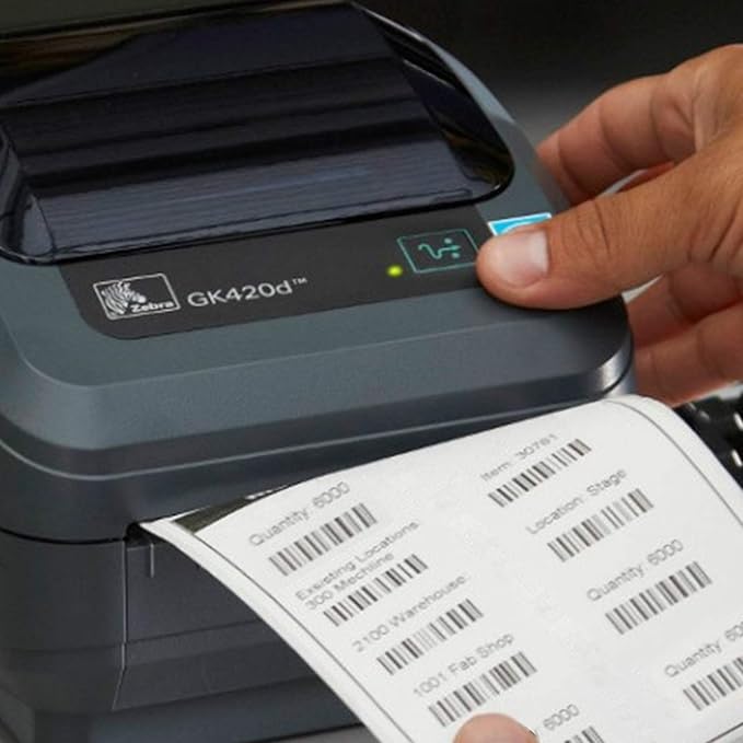 4" x 6" Fanfold Direct Thermal Labels, 500 Labels per Stack, 4 Stacks, White Perforated, Permanent Adhesive - Shipping Label Compatible for Zebra, Rollo, MUNBYN Thermal Printer