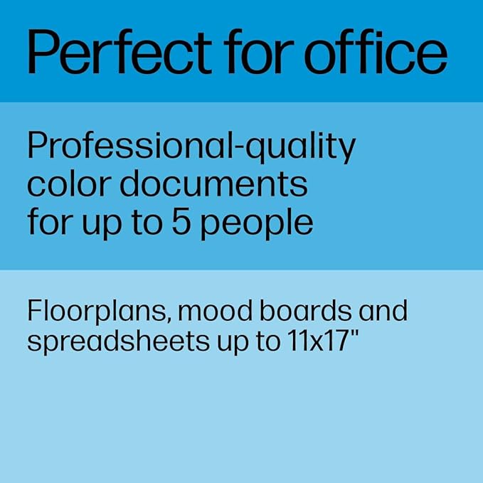 HP OfficeJet Pro 9730e Wide Format Wireless All-in-One Color Inkjet Printer, Print, scan, Copy up to 11x17', ADF, Duplex Printing Best for Office, 3 Months of Instant Ink Included (537P6A)