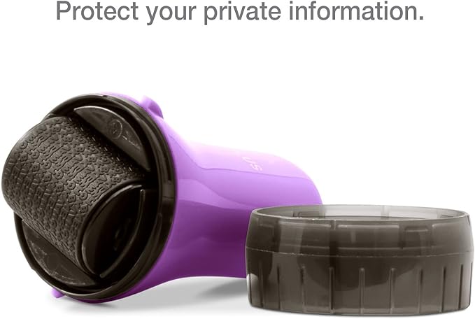 Guard Your ID Wide Advanced Roller 2.0 Identity Theft Prevention Security Stamp Purple