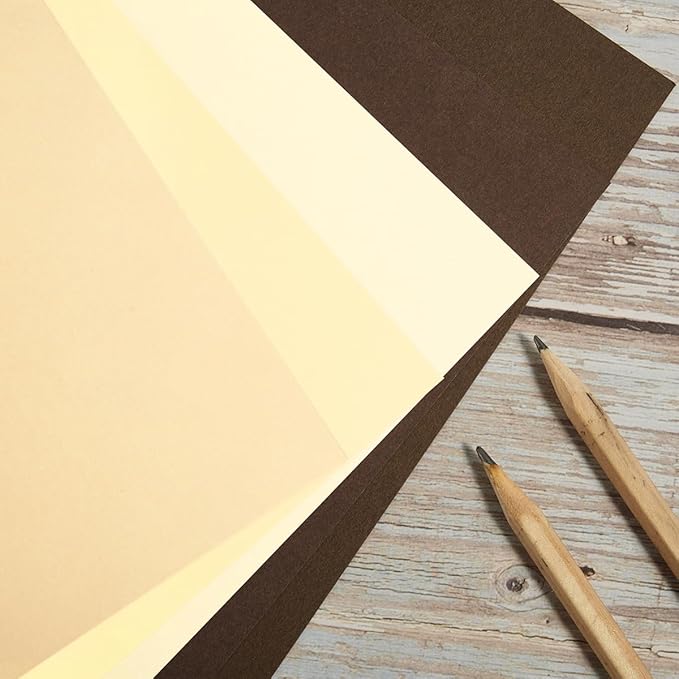 30 Sheets 8.5x11 Earth Tones Color Cardstock Paper 250GSM Thick Paper Cards for Birthday Party, Invitations and DIY Crafts Decoration
