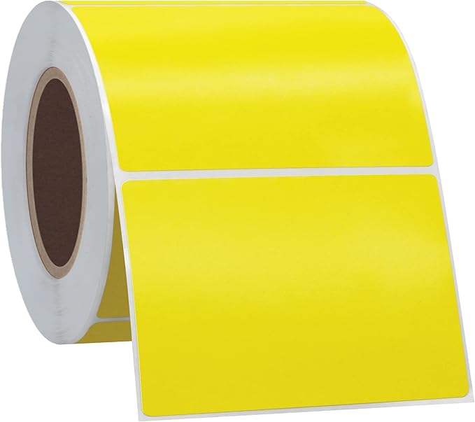 Hybsk 3x2 inch Color Direct Thermal Labels for Shipping, Barcodes, Address, Compatible with Rollo Label Printer & Zebra Desktop Printers(3"x2",Yellow)