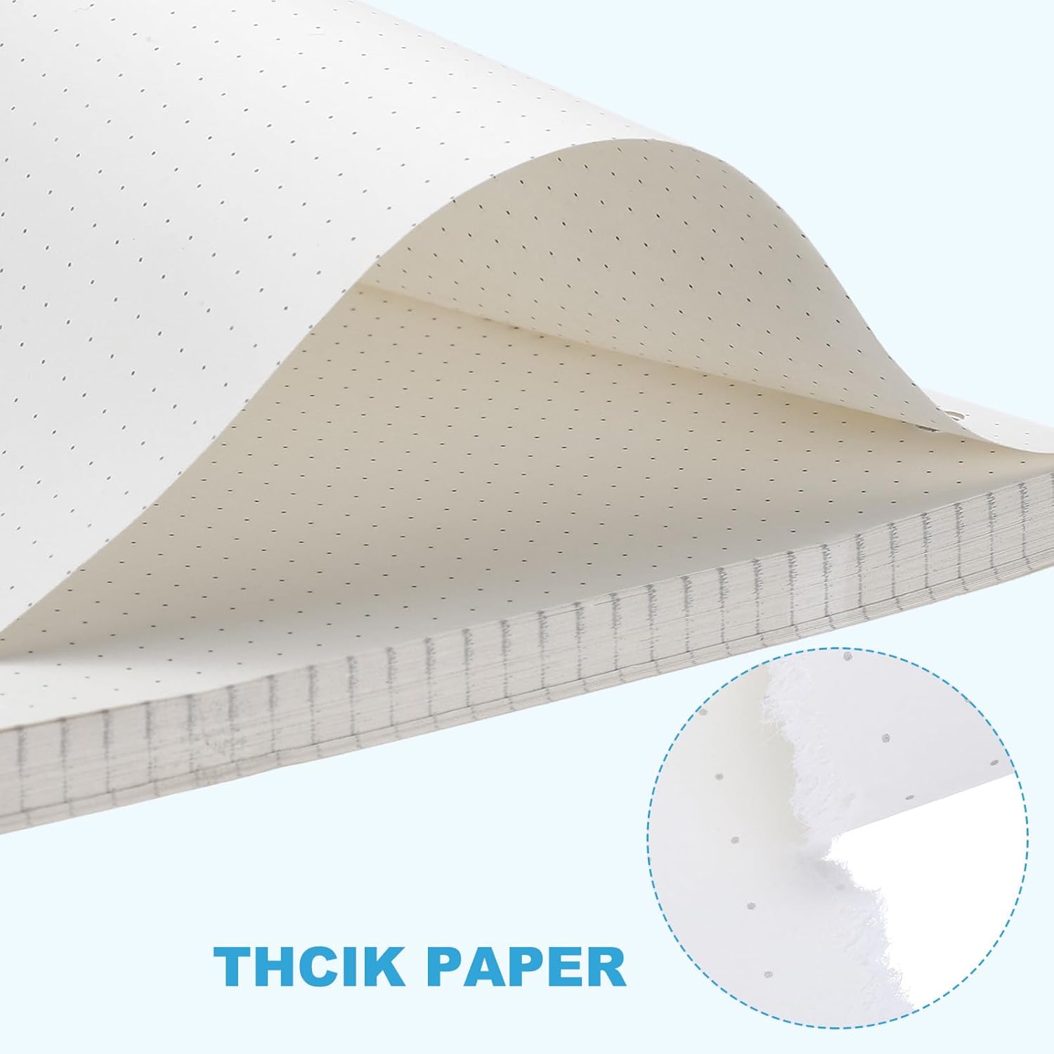 PATIKIL B5 Dot Grid Paper 9-Ring Binder Loose Leaf Planner Filler Paper Planner Inserts, 160 Sheets/320 Pages, Lined