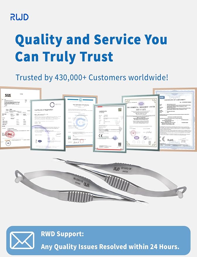 VANNAS Micro Scissors, 3.2" Curved Tapered Tip, Extra Sharp Spring Action Squeeze Scissors for Stitch Cutting, Embroidery, ENT, Eye, Skin, Dental, and Veterinary Surgery (8cm) - S11002-08