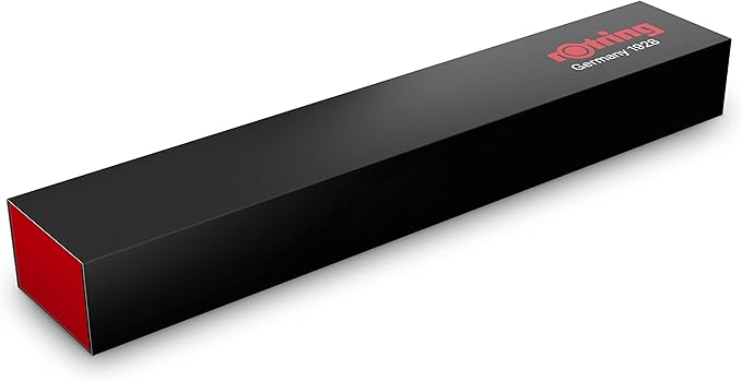 Rotring 600 Metallic Ballpoint Pen Medium Point Black Ink Pearl White Barrel Refillable 1 Count