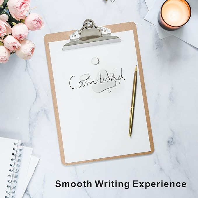 Cambond Ballpoint Pens Fancy Pens - Black Ink Bulk Pens 1.0 mm Medium Point Retractable Metal Pen Comfortable Writing for Men Women Police Uniform Office Business, 10 Pack (Rose Gold)