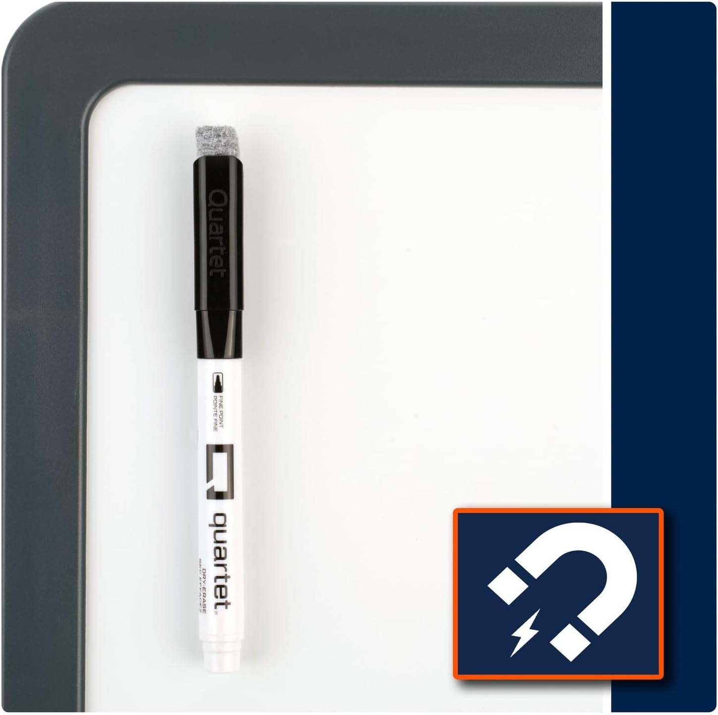 Quartet Dry Erase Markers, Fine Tip White Board Dry Erase Markers with DryGuard Ink Protection, Office Essentials, Black, 36 Pack (Q120Z01-R)