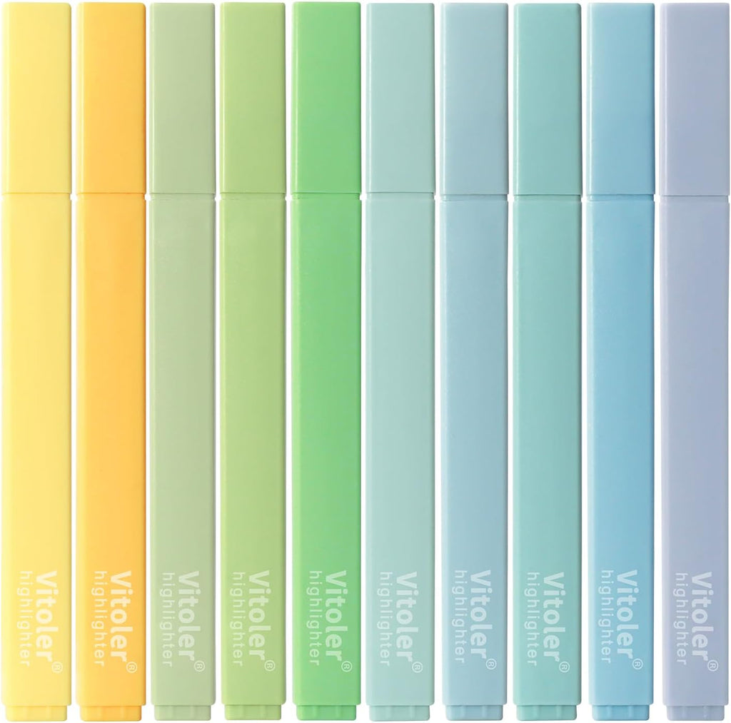 Highlighters,10Pcs Bible Highlighters,Chisel Tip Office Accessories for Journaling Planner Notes School Supplies