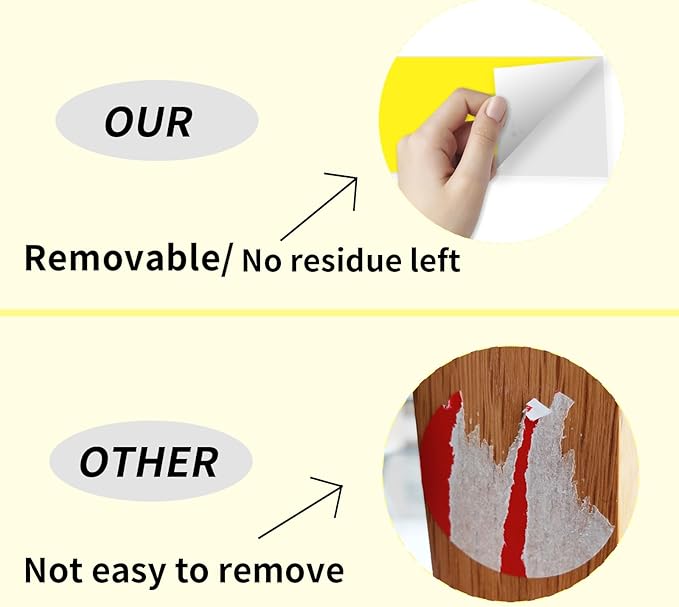 Colored Labels Stickers 3 x 5 Inch, Removable Rectangular Moving Labels, Large Color Coding Labels Moving Stickers- 200 Pack/Yellow