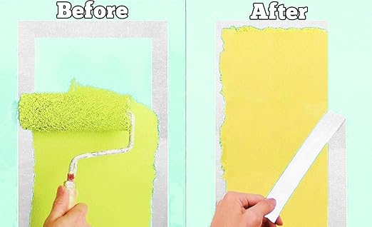 4 Pack White Artist Tape - Art Masking Tape for Watercolor Paper, Canvas Acrylic Painting, Curves, Framing, Paint, Gouache, Console - Acid Free Drafting Tape 0.80" Wide - 360FT Total