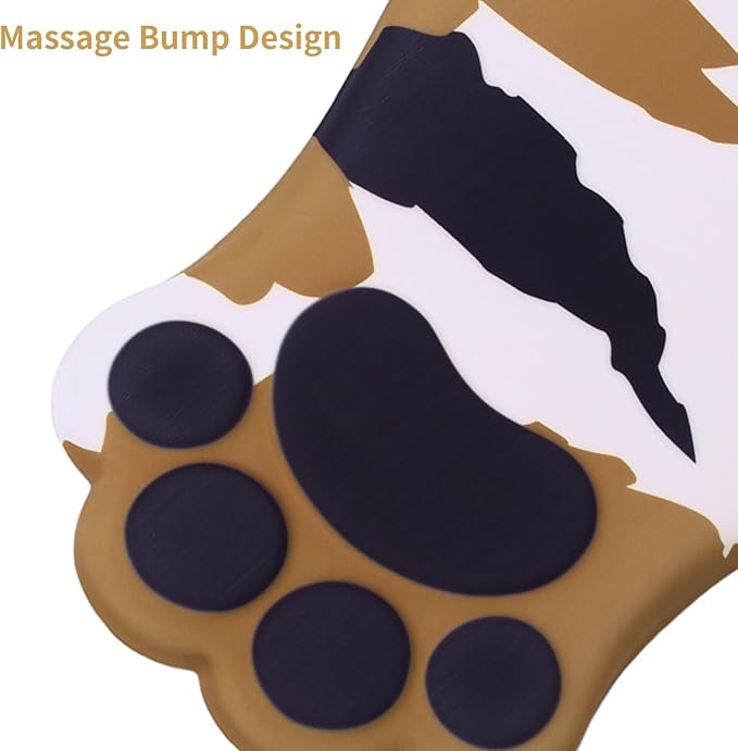 Ergonomic Mouse Pad with Wrist Rest,Cute Cat Paw Mousepad Wrist Support,Comfortable Massage Design Computer Pain Relief Mouse Pad with Non-Slip PU Base for Desk Laptop Gaming,Tortoiseshell