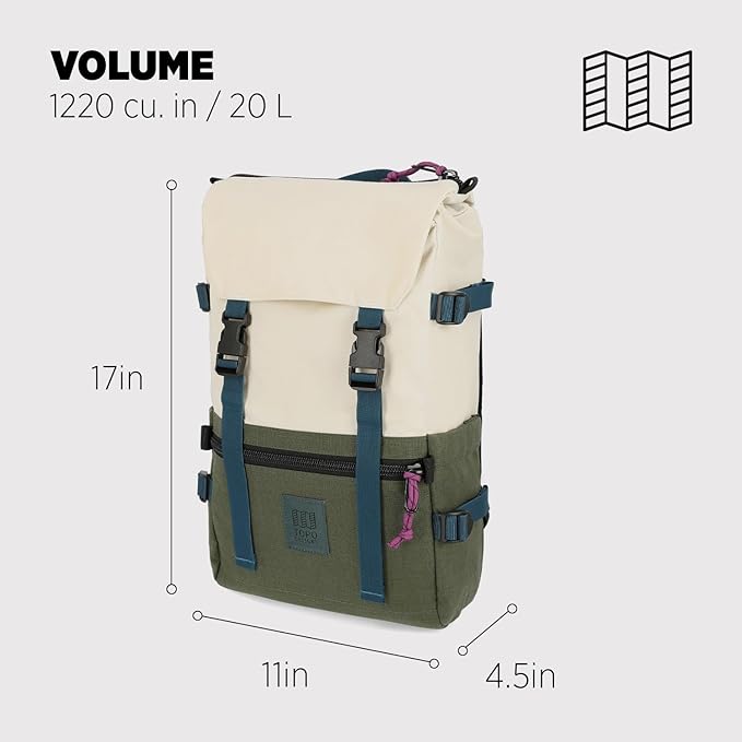 Topo Designs Rover Pack Classic - Bone White/olive