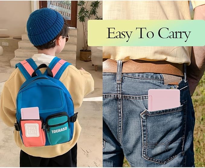 Desk Calculator, Desktop Small Calculator with Writing Notepad, Basic 4-Function Math Large Button Calculator, School Supplies for Kids, Middle/High School Students (Pink)