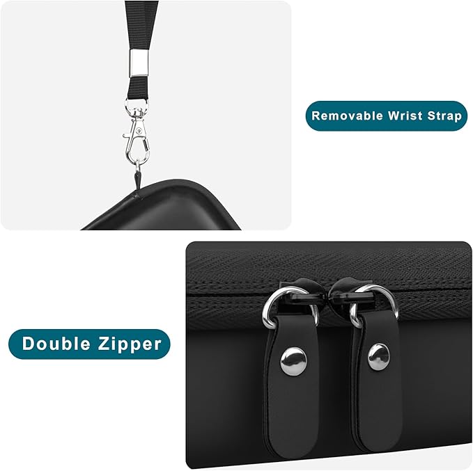 Canboc Case for Memoking/Ponek/Phomemo/Omezizy/Memoqueen T02 Mini Thermal Printer, Black (Case Only)