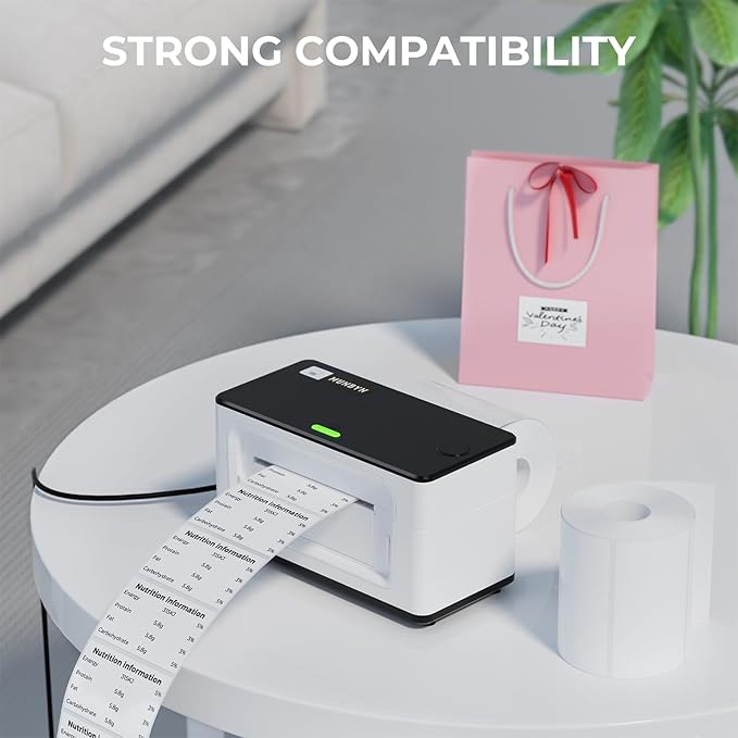 MUNBYN 3x2 Inch White Thermal Labels, Thermal Sticker Labels for Price, Barcode, Mailing, Name, 500 Sheets/1 Roll