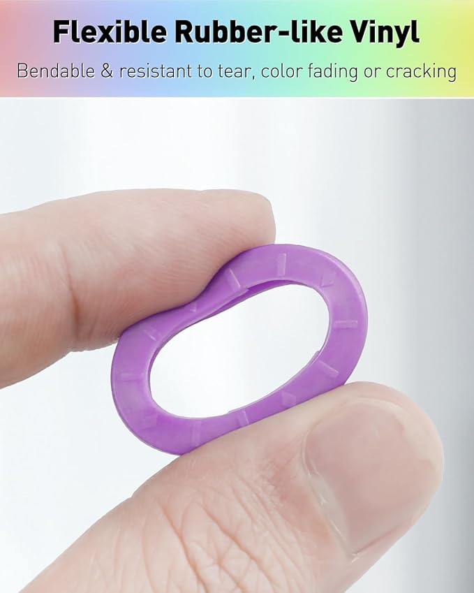 Uniclife 24 Pack Round Key Caps Covers and 24 Pack Key Cap Tags with Blank Paper Labels & Clear Windows Colorful Key Identifiers Protectors for Regular Flat House Keys (Not for Odd-Shaped Keys)