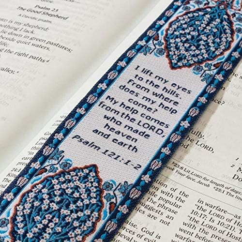 Logos Bookmark -Psalm 121:1-2, Christian, Cloth Carpet Bookmark