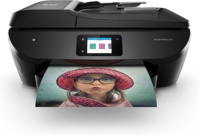 HP ENVY Photo 7858 All-in-One Inkjet Color Photo Printer with Mobile Printing K7S08A (Renewed)